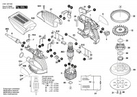 Bosch 3 601 C87 500 Gex 125-1 Ae Random Orbital Sander 230 V / Eu Spare Parts